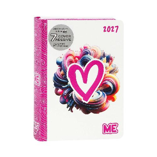 Agenda Comix 16 Mesi Medium Love Pink Color 2026/2027