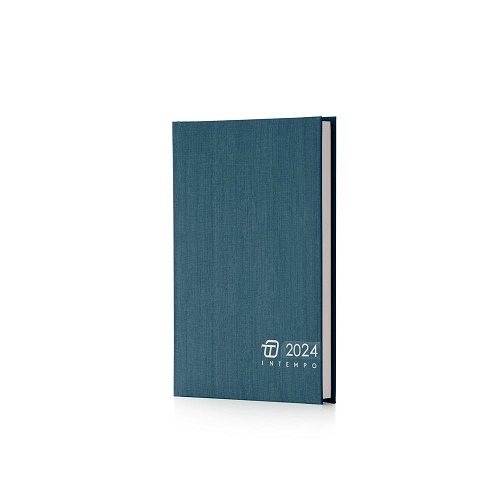 Intempo Agenda Giornaliera 2026 Blocco Fisso Charlie 15×21 cm – Copertina Azzurra per Pianificazione Quotidiana