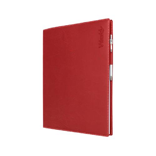 Agenda Settimanale 2026 "Guaina" – Blocco Intercambiabile 21x29,7 cm, Copertina Rossa