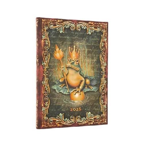 Agenda Paperblanks Settimanale Orizzontale Midi 2026 – "I Fratelli Grimm, Il Principe Ranocchio"