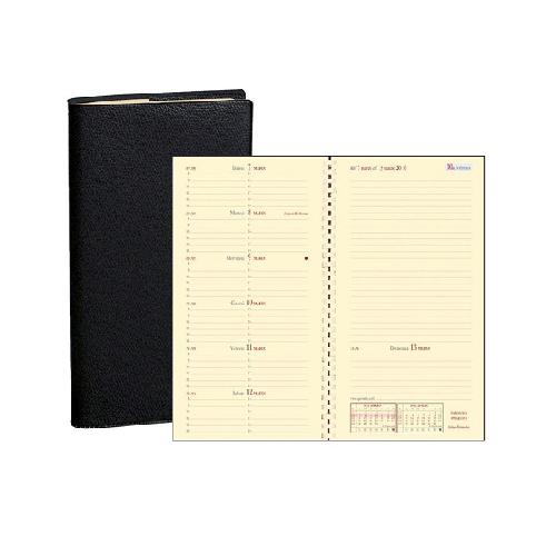Agenda Tascabile Verso 13 Mesi 2026 – Italnote "Impala", Blocco Intercambiabile, 8,8x17 cm, Copertina Nera