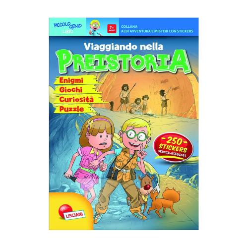 LIBRO PER BAMBINI "ALBI AVVENTURE E MISTERI - VIAGGIANDO NELLA PREISTORIA"