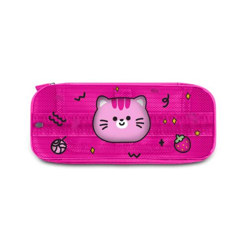 Astuccio Cartomania Pencil Bag Write Up Gatto Rosa