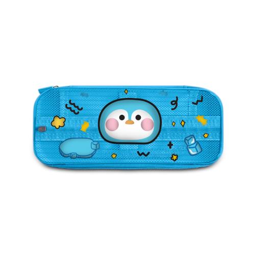 Astuccio Cartomania Pencil Bag Write Up Pinguino Blu