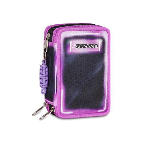 Astuccio Seven 3 Zip Shadows of Color Fucsia