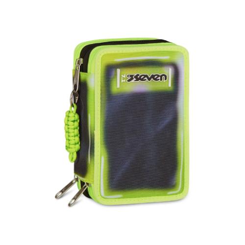 Astuccio Seven 3 Zip Shadows of Color Lime