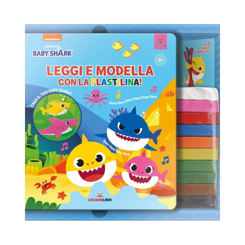 Baby Shark - Leggi E Modella Con La Plastilina