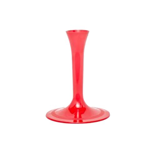 Basi Flute rosso 20 pz. | Supporti colorati per bicchieri componibili