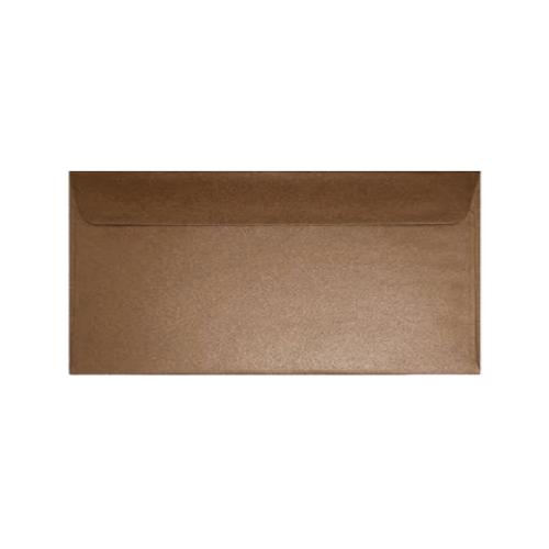 Busta in Carta Perlata Bronzo 11×22 cm 120 gr – Confezione 25 Pezzi per Biglietti e Inviti Eleganti