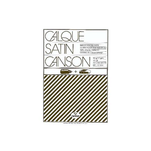 Blocco da disegno A3 Canson carta lucida satinata 90/95 g/m² 50 fogli