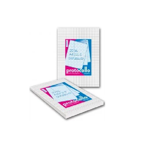 Fogli Protocollo 5 mm a Quadretti – Confezione da 20 Pezzi