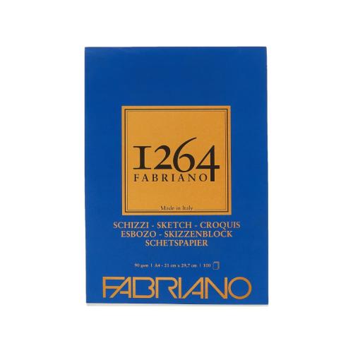 Blocchetto Schizzi Fabriano A4 90 g/m² – 120 Fogli con Spirale per Disegno e Schizzi Creativi