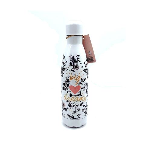 Borraccia Posh + Pop Bottle Big Dreams 500 ml - Bottiglia in Acciaio Inox Tenuta Stagna Caldo/Freddo