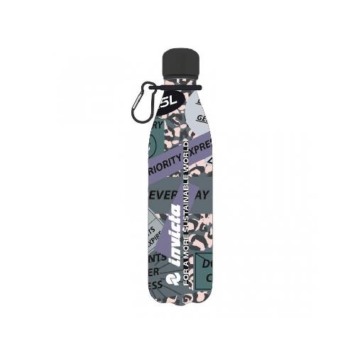 Borraccia Termica Seven 500 ml in Acciaio Inox - Bottiglia Caldo/Freddo Antigoccia