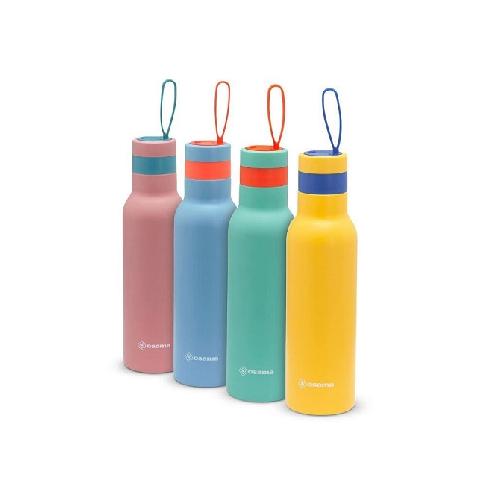 Borraccia Osama Termica Antibatterica 500 ml in Acciaio Inox - Bottiglia Caldo/Freddo Colori Assortiti