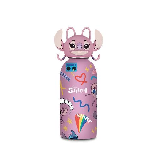 Borraccia Tappo Sagomato Lilo & Stitch Seven 350 ml - Bottiglia Termica in Acciaio Inox Antigoccia