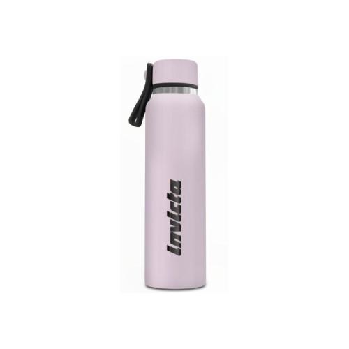 Borraccia Invicta Slim Rosa 500 ml - Bottiglia Termica in Acciaio Inox con Laccetto Antigoccia