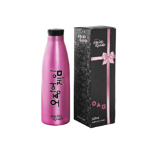 Borraccia Termica Squid Game Red 500 ml in Acciaio Inox - Bottiglia Caldo/Freddo Antigoccia