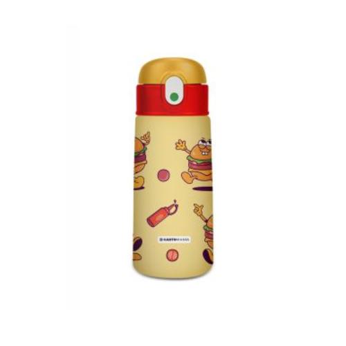 Borraccia con Topper Sagomato Food “Chill & Refill” 500 ml - Bottiglia Termica in Acciaio Inox Antigoccia