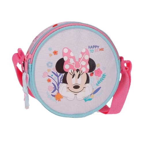 Borsa a Tracolla Rotonda Minnie Mouse Happy To Be Me