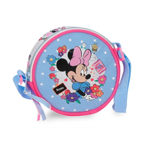 Borsa a Tracolla Rotonda Minnie Flowers
