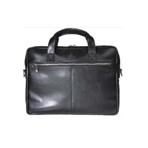 Borsa Exactive in Pelle Nera – Tracolla Regolabile, Tasche Protettive e Ampio Spazio