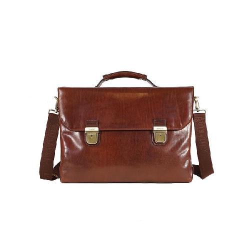 Cartella Portadocumenti Chiarugi "Classic" a 2 Manici in Pelle – Marrone