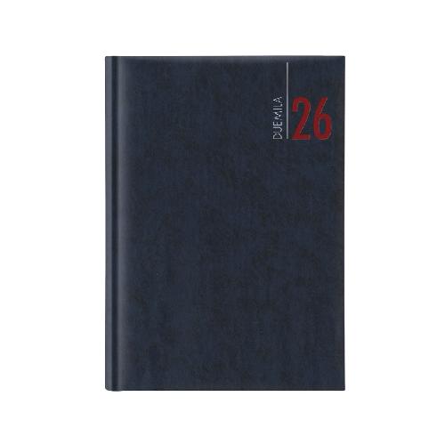 Agenda Giornaliera 2026 – Blocco Fisso 15x21 cm, Copertina Blu