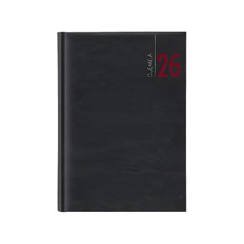 Agenda Giornaliera 2026 – Blocco Fisso 15x21 cm, Copertina Nera
