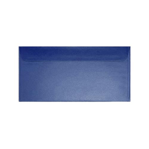 Busta in Carta Perlata Blu 11×22 cm 120 gr – Confezione 25 Pezzi per Biglietti e Inviti Eleganti