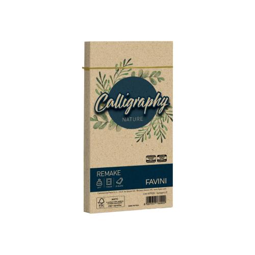 Favini Calligraphy Nature Remake Spiaggia – 25 buste 120 g 11×22 cm apertura lato corto