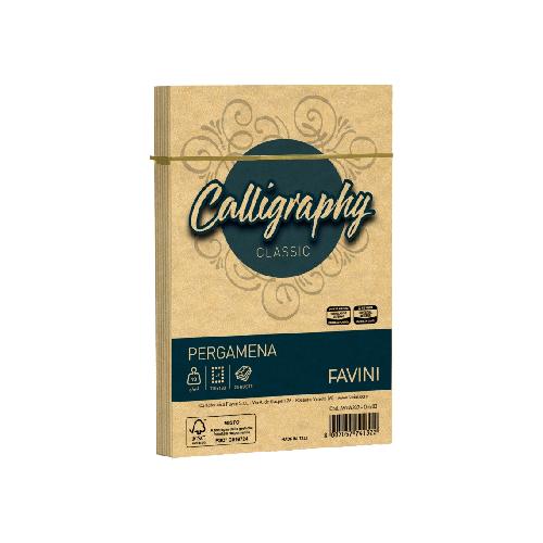 Favini Calligraphy Classic Pergamena – 25 buste Oro 90 g 12×18 cm