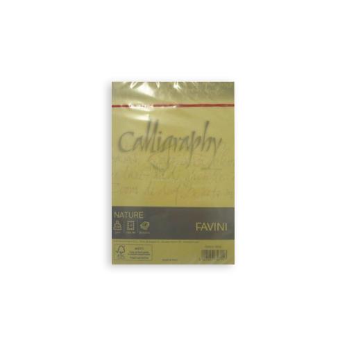 Favini Calligraphy Nature Crush – 25 buste Oliva 120 g 12×18 cm
