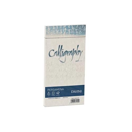 Favini Calligraphy Classic Pergamena – 25 buste Naturale 90 g 11×22 cm
