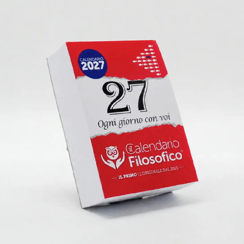 Calendario Filosofico 2027 A6 10x14 Cm Con Alette In Cartoncino