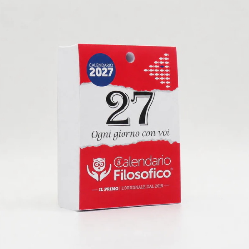 Calendario Filosofico 2027 A6 10x14 Cm Ricarica Per Supporto In Legno