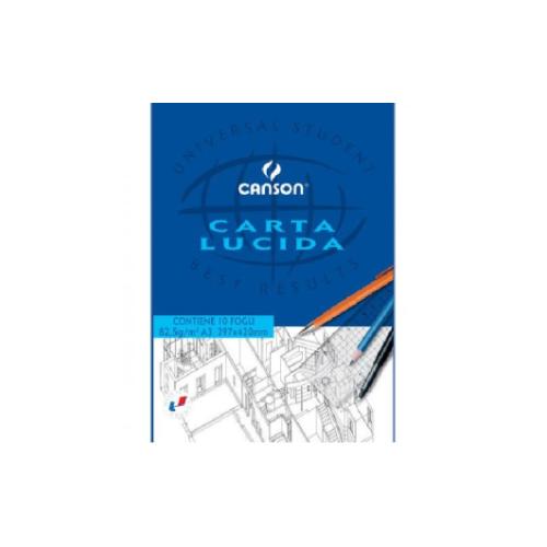Blocco A3 Carta Lucida Canson 80/85 gr 10 fogli per disegno e illustrazione
