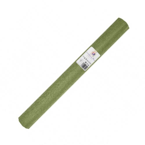 Rotolo Carta Crespa Verde Oliva 180 g – 50×250 cm Rotolo Decorativo per Feste, Addobbi e Progetti Creativi