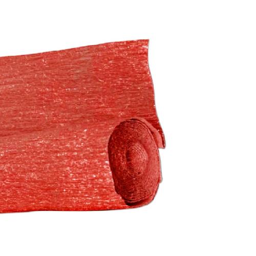 Carta Crespa Rosso Metallizzato 50×150 cm 60 g – Rotolo Decorativo per Addobbi, Feste e Progetti Creativi