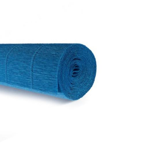 Rotolo Carta Crespa Turchese 180 g – 50×250 cm Rotolo Decorativo per Feste, Addobbi e Progetti Creativi