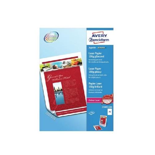 Avery Tico Carta Fotografica A3 Extra Glossy 150 gr – Confezione 100 Fogli per Stampe Fotografiche di Alta Qualità