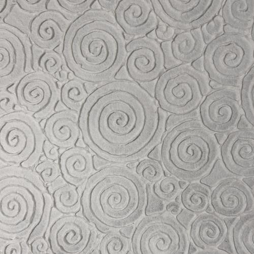 Carta Kozo Embossata Bianca Fantasia Spirale 50×76 cm – Foglio Artistico Testurizzato per Decorazioni e Progetti Creativi