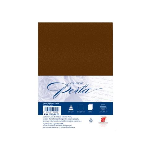 Carta A4 perlata bronzo 250 g – confezione 10 fogli per cartoncini e progetti eleganti