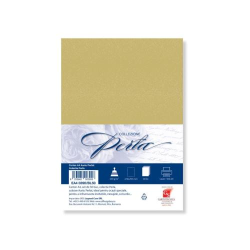 Carta A4 perlata oro 120 g – confezione 10 fogli per stampanti e progetti eleganti