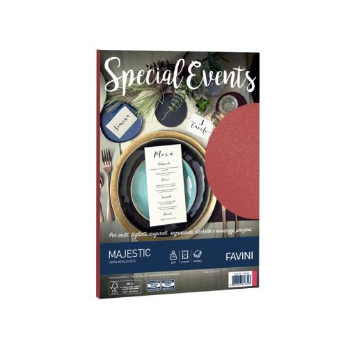 Carta A4 perlata rosso 120 g – confezione 20 fogli per stampanti e progetti eleganti