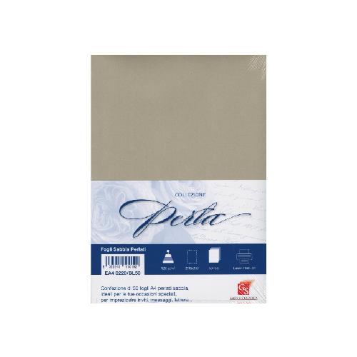 Carta A4 perlata sabbia 120 g – confezione 20 fogli per stampanti e progetti eleganti
