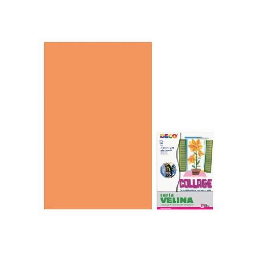 Carta Velina Arancio 50×76 cm – Confezione 24 Fogli Leggeri per Decorazioni, Imballaggi e Creazioni Creative