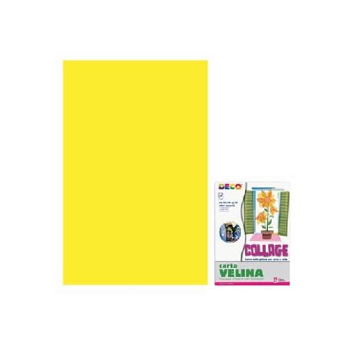 Carta Velina Giallo Sole 50×76 cm – Confezione 24 Fogli Leggeri per Decorazioni, Imballaggi e Creazioni Creative