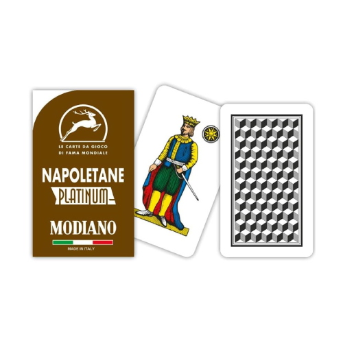 Carte Napoletane Modiano Dorso Marrone Platinum