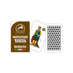 Carte Napoletane Modiano Dorso Marrone Platinum - Edizione Premium Made in Italy